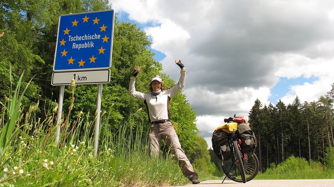 Fahrrad Weltreise Frau alleine um die Welt