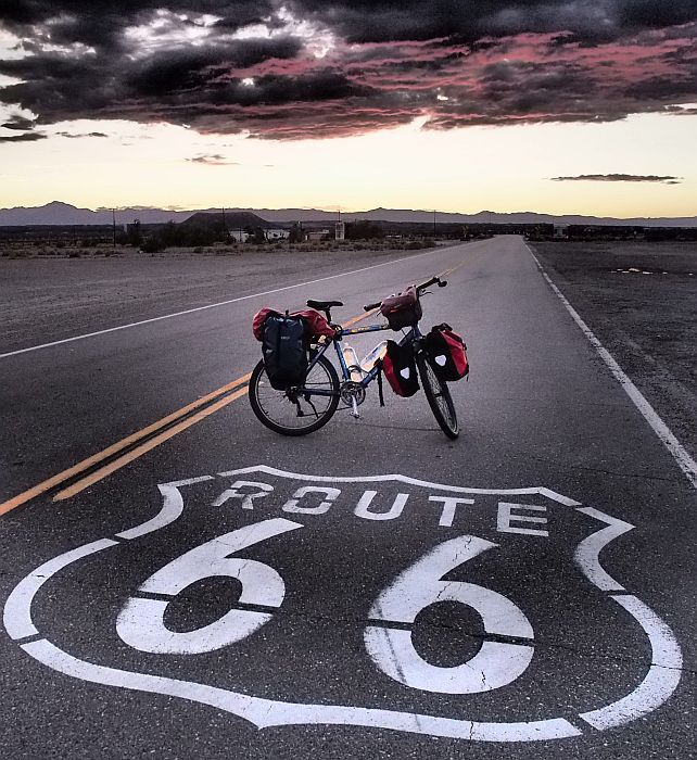 Route 66 Radfahren in Arizona