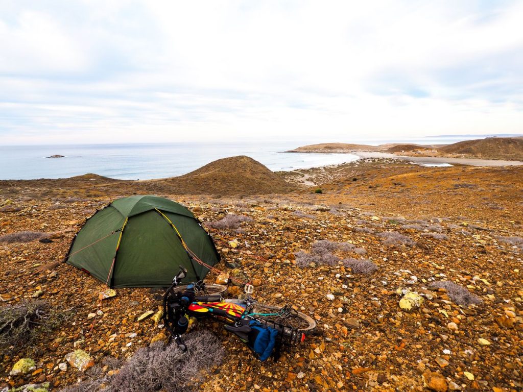 Camping at the beach Baja California